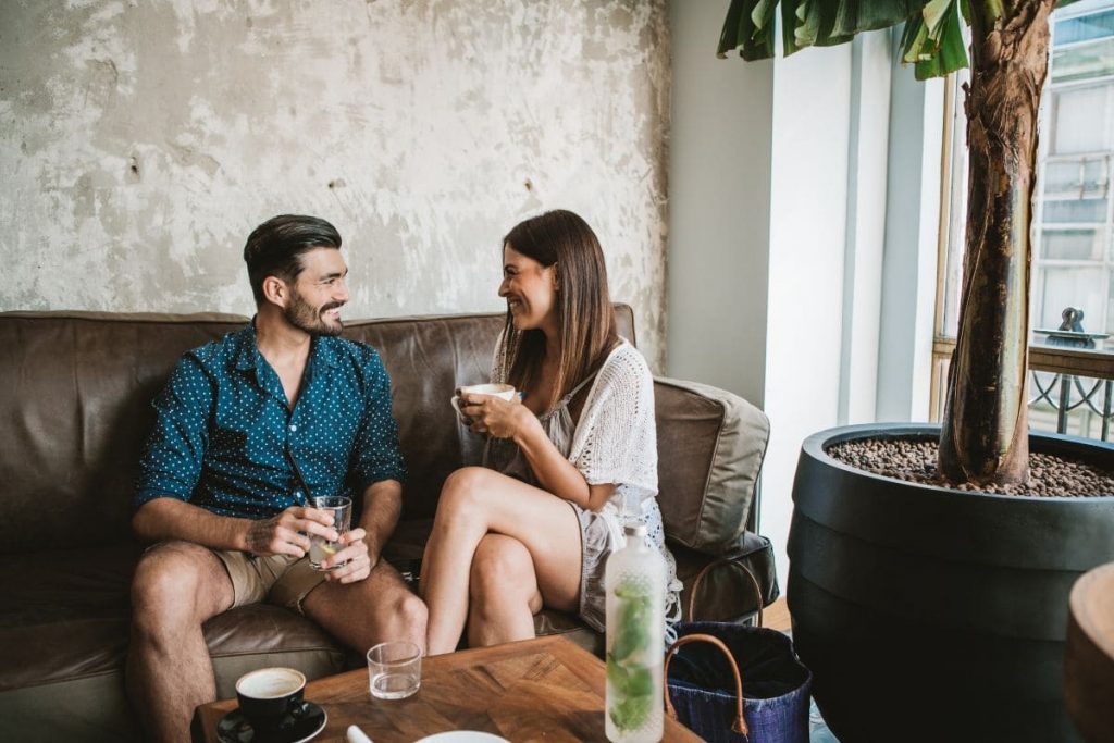 Couple on date