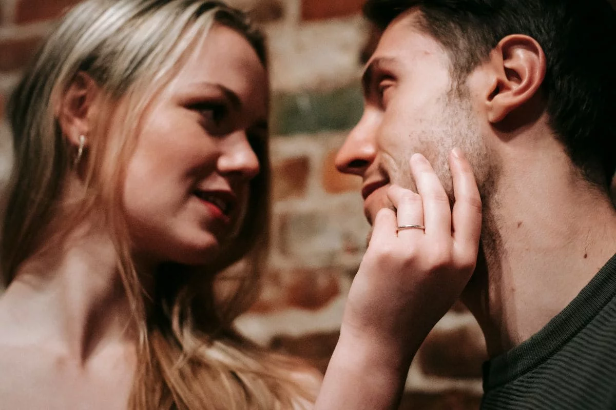 Young couple having romantic date