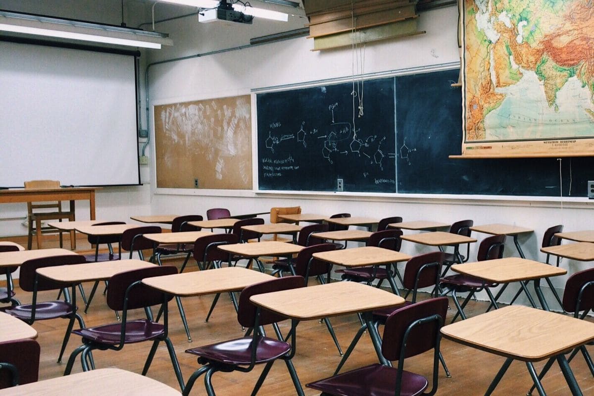 An empty classroom in school