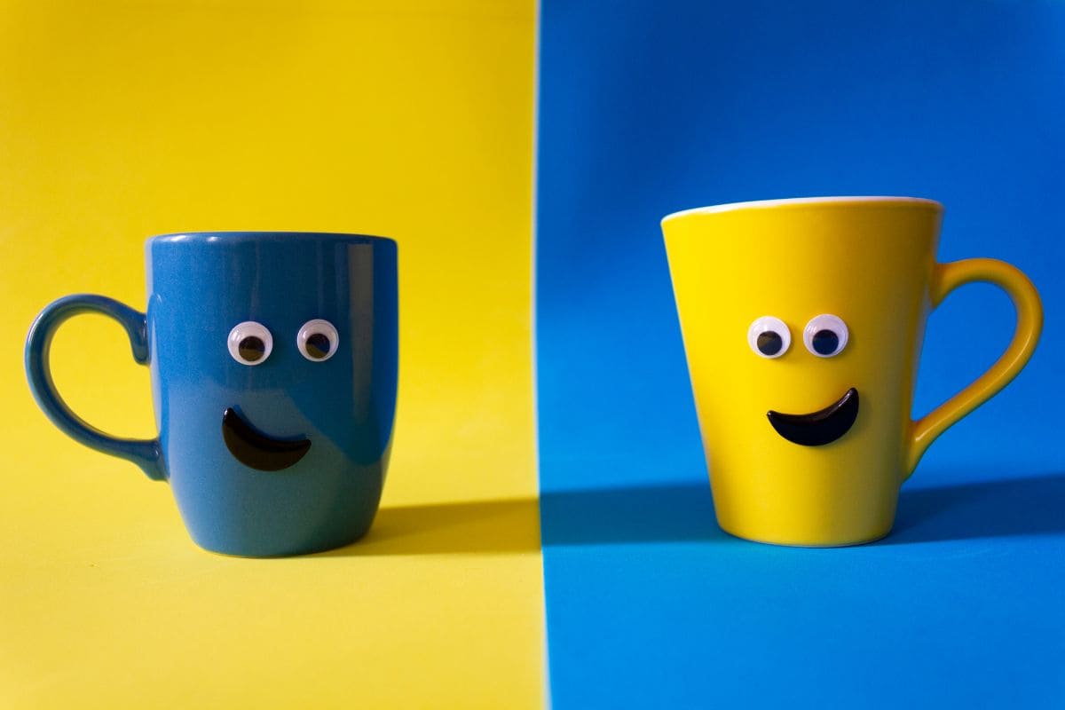 Quirky coffee cups